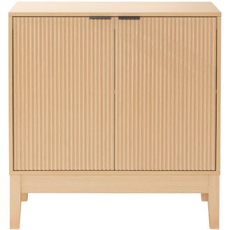 Best Choice Products 2-Door Reeded Storage Cabinet w/ Soft-Close Doors, Multipurpose Accent Furniture