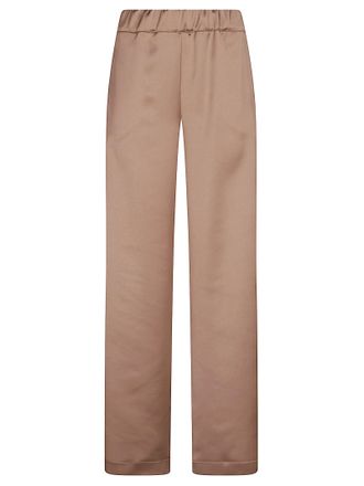 D.exterior Wide-Leg Palazzo Trousers In Luxe Satin
