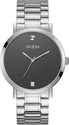 Guess Diamond Analoog Horloge - Heren - Horloges - Grijs - ONE Size - Accessoires
