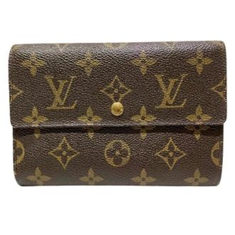 Louis Vuitton Pre-owned Wallets, female, Brown, Size: ONE SIZE Pre-owned Monogram Tri Fold Wallet