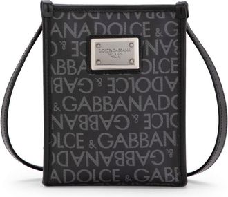 Dolce & Gabbana printed jacquard messenger bag - men - Polyurethane/Cotton/Nylon/Polyester/Viscose/CALFSKIN/Cotton/Polyurethane/Polyester/CALFSKI