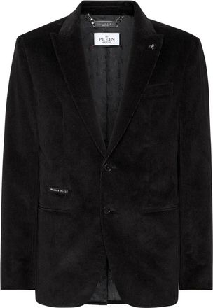 Philipp Plein Gigol&ograve; Blazer - Heren - Blazers - Zwart - L - Katoen - Jassen