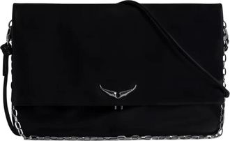 Zadig&Voltaire Rock Eternal XL Handtas - Dames - Schoudertassen - Zwart - ONE Size - Leer - Tassen