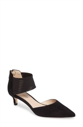 Pelle Moda Womens Dezi Kitten-Heel Pump In Black