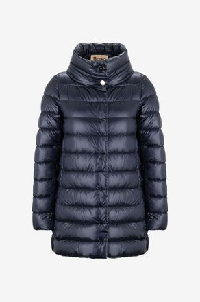 Herno Lange Daunenjacke mit Stehkragen Amelia