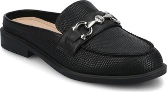 Journee Collection Rayla Bit Mule in Black Lizard at Nordstrom Rack, Size 7.5