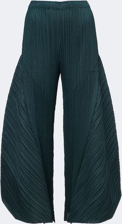 Pleats Please Issey Miyake Monthly Colors: October pleated barrel-leg pants