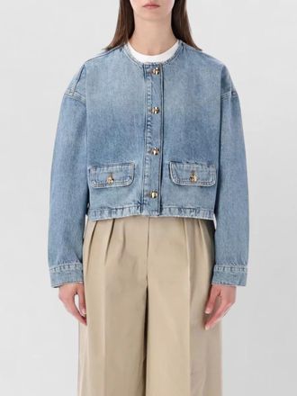 Anine Bing denim cropped jacket