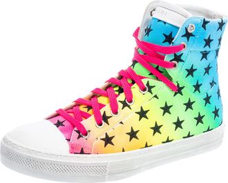 Amiri Multicolor Canvas High Top Sneakers