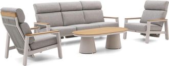 Bellagio la vita attrattiva Bellagio Ledrotta stoel-bank loungeset 4-delig