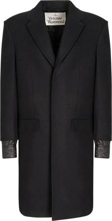 Vivienne Westwood Single-Breasted Coats, male, Black, L, Huddersfield Coat in Black