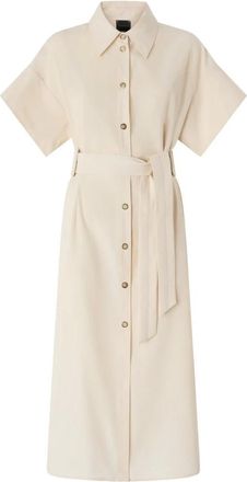 Pinko Pinko, Kleedjes, Dames, Beige, S, Katoen, Alesha Jurk