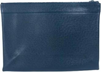 Louis Vuitton Pre-owned Clutch Bag- Pouch - unisex - Vintage Tassen - Zwart - ONE Size - Leer - Vintage