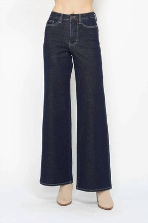 Judy Blue Retro Wide-Leg Western Jeans In Dark Wash