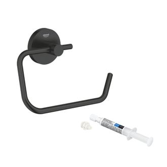 GROHE Dispensador De Papel Higi&eacute;nico De Pared Grohe Start Negro Mate + Pegamento Grohe Grohe Quickglue