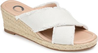 Journee Collection Women & apos;s Shanni Espadrille Wedge Sandals