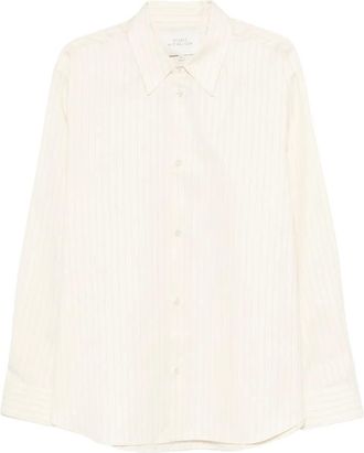 STUDIO NICHOLSON Camicia a righe - Toni neutri