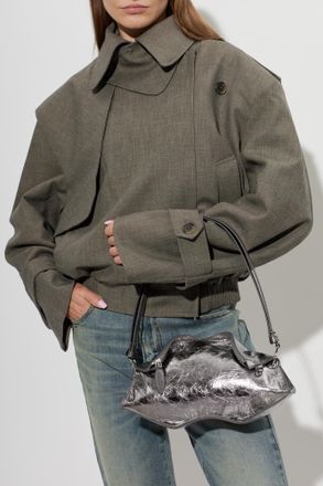 Alexander McQueen Manta Bag, Womens, Silver