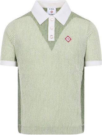 Casablanca Striped Polo Shirt