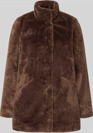 Only Regular Fit Mantel in Kunstfell-Optik Modell VIDA in Schoko, Gr&ouml;&szlig;e XL