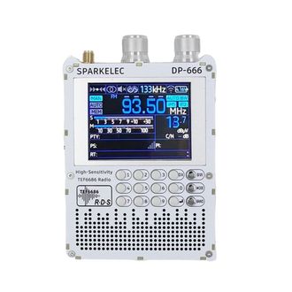 OEM Radio De Banda Completa Dp-666 Tef6686, Pantalla T&aacute;ctil De 2,8 Pulgadas, Receptor De Alta Sensibilidad, Radio Fm, Lw, Mw, Sw, Blanca