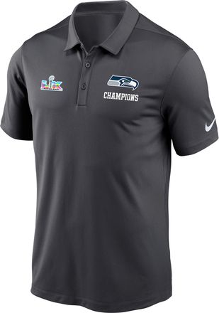 Nike Seattle Seahawks Super Bowl LX Champions Franchise Nike Mens Dri-FIT NFL Polo in Grey | NKNB06F78X-8AR