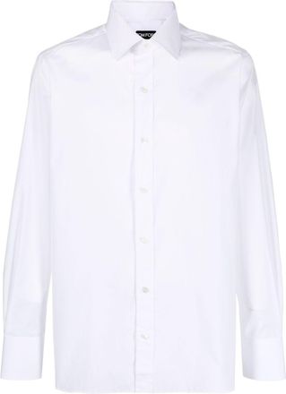 Tom Ford long-sleeved cotton shirt - men - Cotton - 44 - White