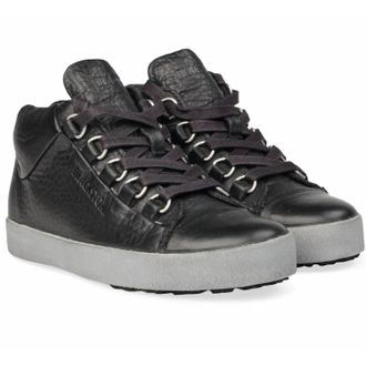 Blackstone Mens Km02 Leather Sneaker Shoe In Black