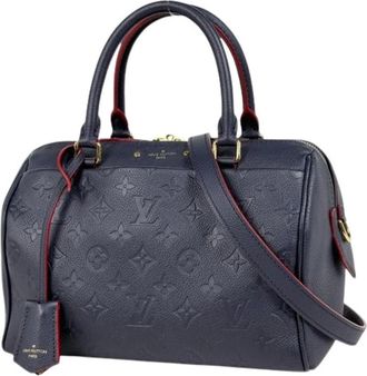 Louis Vuitton Pre-owned Monogram Empreinte Handbag - Dames - Vintage Handtas - Blauw - ONE Size - Leer - Vintage