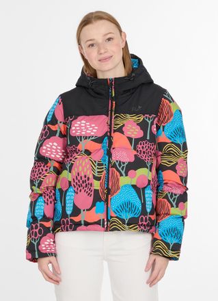 Ragwear Steppjacke RAGWEAR AMAZZE PRINT, Damen, Gr. L, multi combo, Web, Obermaterial: 100% Polyester, gemustert, h&uuml;ftlang, Jacken Steppjacke, Reissverschluss
