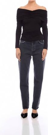 Fifteen Twenty Bella Off The Shoulder Top In Black