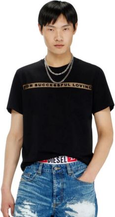Diesel Tops, Heren, Zwart, L, T-Shirts