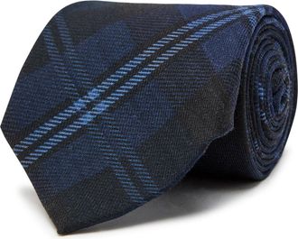 Polo Ralph Lauren Checked Wool tie - Navy - One Size