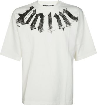 Palm Angels Big Neck Logo Loose Boxy T-Shirt