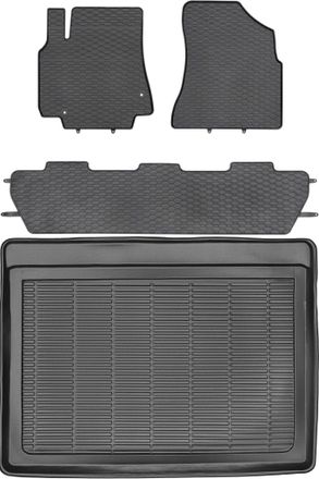 OEM Peugeot Partner Ii Kombivan De 2008-2018 Set - Alfombrillas Goma + Maletero