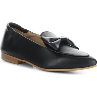 Bos. & Co. Nicole Pointed Toe Loafer in Black Miami Leather at Nordstrom Rack, Size 7-7.5Us / 38Eu