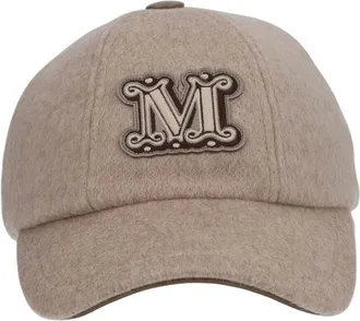 Max Mara Beige Logo Baseball Cap
