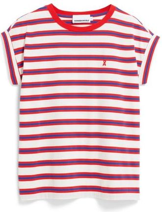 Armedangels Idaara Stripes T-Shirt f&uuml;r Damen | rosa