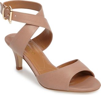 J. Reneé Soncino Strappy Sandal in Nude Leather at Nordstrom, Size 6.5