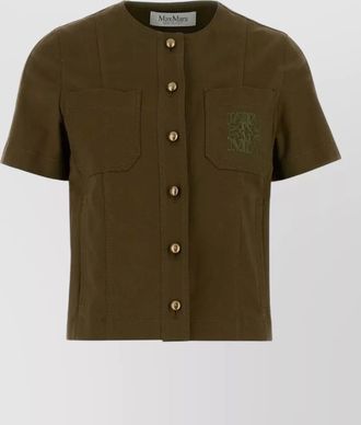 Max Mara stretch cotton blouse