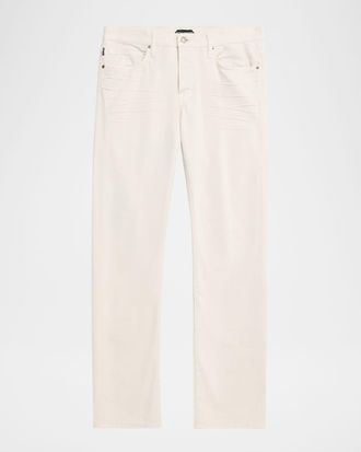 Tom Ford Men & apos;s Stretch-Twill Straight-Fit Pants