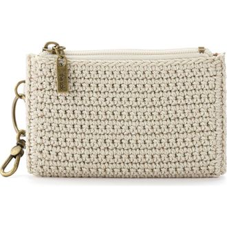 The Sak Encino Crochet Card Wallet in Ecru at Nordstrom