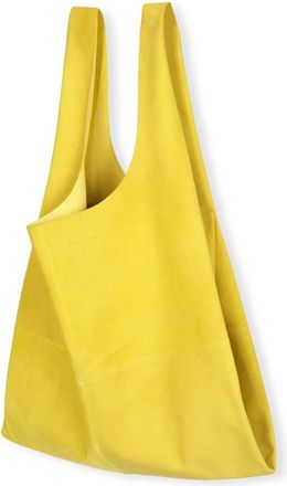 Cortana Extra Grote Shopper Tas - Dames - Shoppers - Geel - ONE Size - Su&egrave;de - Tassen