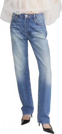 Frame Denim The Essential Straight Leg Jeans In Medium Wash