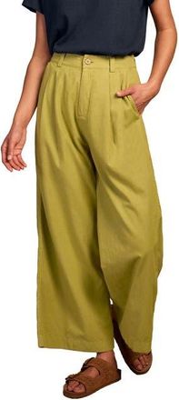 Celtic & Co. Pleat Front Crop Pants in Bright Khaki at Nordstrom, Size 10