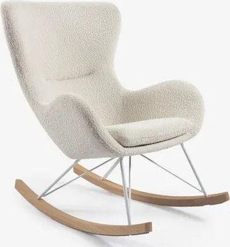 K Home Schaukelstuhl Lordy mit Bouclé-Bezug