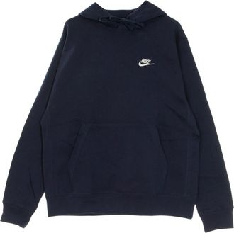 Nike Fleece Hoodie - Heren - Sportshirts - Blauw - XL - Katoen - Fitness