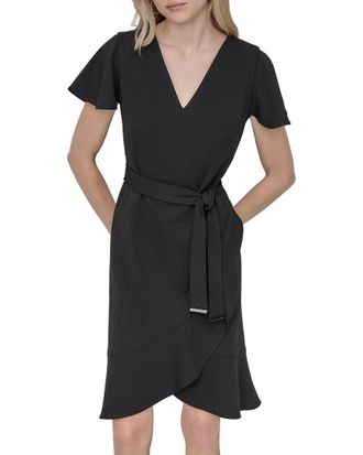 DKNY Faux Wrap Dress