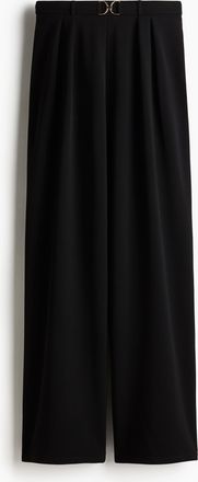 H&M Elegante Hose mit Ziertrense - Schwarz