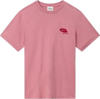 Isabel Marant T-Shirts, female, Pink, Size: L Zewel Shirt